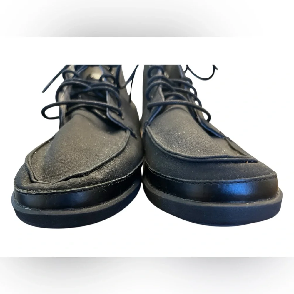 Olukai Nalukai Kapa Boots Black Canvas Size 12 - Picture 11 of 14